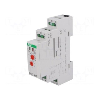 Timer | 1s÷1000s | DPDT | 8A | 24/230VAC | 24VDC | for DIN rail mounting