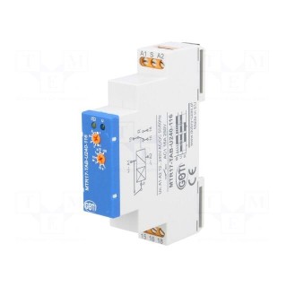 Универсальный таймер на DIN-рейке, 1 с–100 ч, SPDT, 250 В переменного тока/16 А, 12–240 В переменног