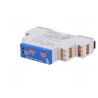 Timer | 1s÷100h | SPDT x2 | 250VAC/8A | 12÷240VAC | 12÷240VDC | DIN | IP20