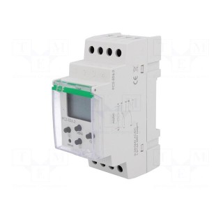 Programmable time switch | Range: 1 year | DPDT | 24÷264VAC | DIN