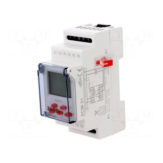 Programmable time switch | Range: 1 year | SPDT | 230VAC | DIN | PIN: 5
