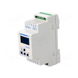 Programmable time switch | Range: 1 year | SPDT | 24÷265VAC | 8÷24VDC