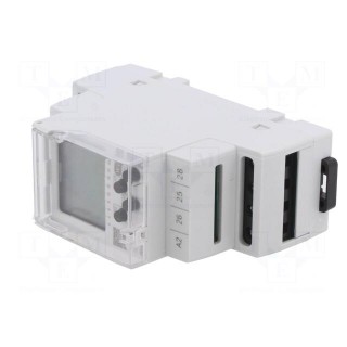 Programmable time switch | Range: 1 year | SPDT x2 | 24÷240VAC