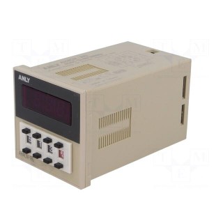Timer | Range: 0,01s÷9990h | SPDT | 12÷48VAC | 12÷48VDC | Display: LED