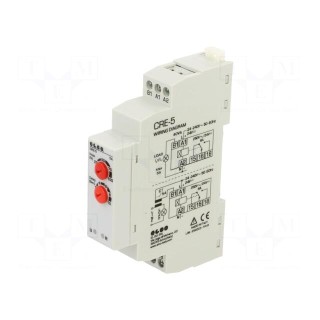 Module: current monitoring relay | AC/DC current | 24÷240VAC | IP40