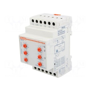 Module: monitoring relay | DIN | SPDT | OUT 1: 250VAC/8A | 0.1÷60s