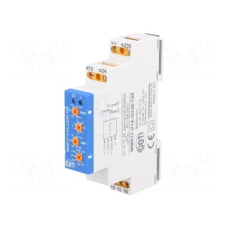 Module: voltage monitoring relay | Usup: 230VAC | DIN | SPST | IP20