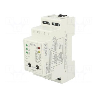 Module: voltage monitoring relay | 230/400VAC | SPDT | 250VAC/16A