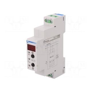Module: voltage monitoring relay | 230VAC | DIN | SPDT | 5÷900s