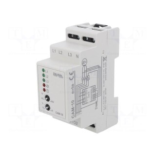 Module: voltage monitoring relay | for DIN rail mounting | 0÷9s