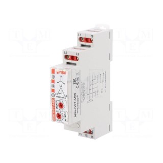 Module: voltage monitoring relay | DIN | SPDT | 1÷9s | IP20