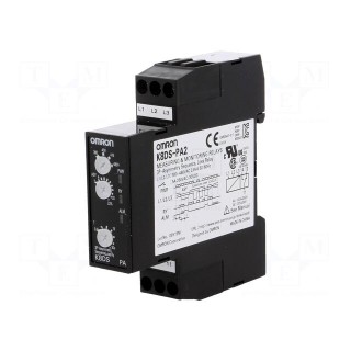 Module: voltage monitoring relay | DIN | SPDT | 0.1÷30s | IP20