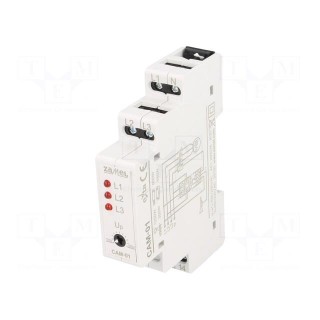 Module: voltage monitoring relay | for DIN rail mounting | 1÷5s