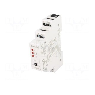 Module: voltage monitoring relay | for DIN rail mounting | 1÷5s