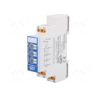 Module: voltage monitoring relay | for DIN rail mounting | SPST