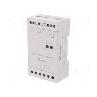 Module: voltage monitoring relay | phase failure | 230VAC | DIN