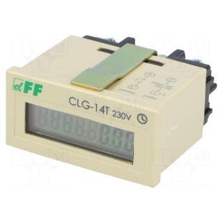 Counter: electronical | LCD | working time | Range: 0÷999999,59h