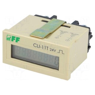 Counter: electronical | LCD | pulses | 0÷999999 | IP20 | IN 1: voltage