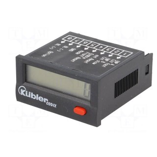 Counter: electronical | LCD | pulses | 99999999 | IP65 | IN 1: voltage
