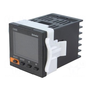 Counter: electronical | LCD x2 | time/pulses | SPST | IN 1: voltage