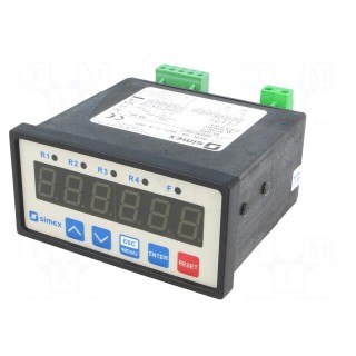 Counter: electronical | LED | pulses | -99999÷999999 | supply | IP64