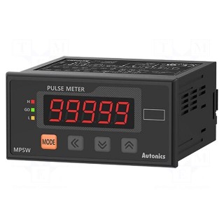 Counter: electronical | LED | pulses/speed/time | 100÷240VAC