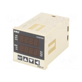 Counter: electronical | LED x2 | pulses | 9999 | SPST | IN 1: NPN,PNP