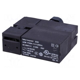 Safety switch: bolting | AZM 170 | NC x2 + NO x2 | IP67 | plastic