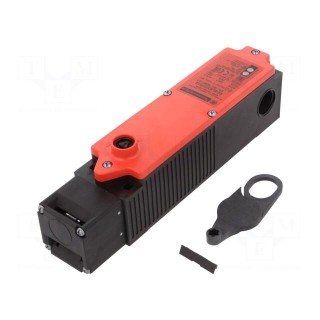 Safety switch: bolting | XCSLE | NC x2 + NO | IP66 | plastic | red