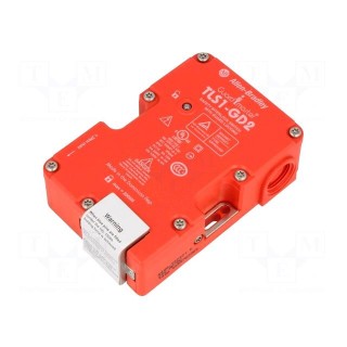 Safety switch: bolting | TLS1-GD2 | NC x2 | IP67 | plastic | red | 24VDC