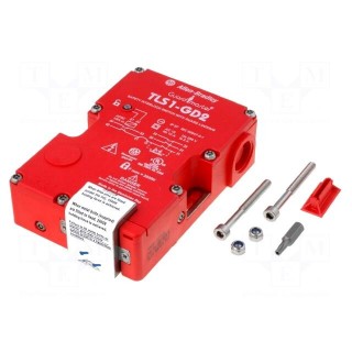 Safety switch: bolting | TLS1-GD2 | NC x2 | IP67 | plastic | red | 230VAC