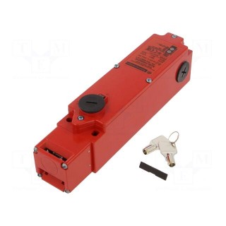 Safety switch: bolting | XCSLF | NC + NO | IP66 | metal | red | 24VDC