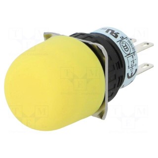 Safety switch: enabling switch | HE5B | DPDT | IP65 | plastic | yellow