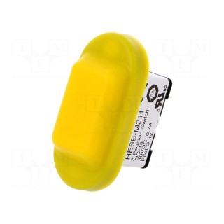 Safety switch: enabling switch | HE6B | DPDT | IP65 | plastic | yellow