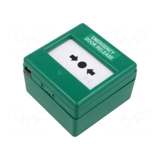 Safety switch: evacuation switch | CXM | SPDT | IP24 | ABS | green | 3A