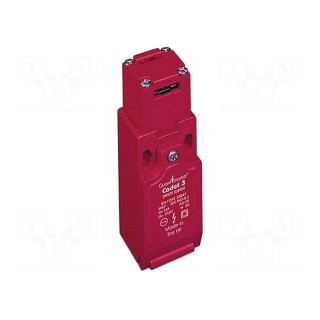 Safety switch: key operated | CADET | NC x2 | IP67 | PBT | red | -20÷80°C