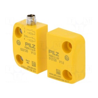 Safety switch: magnetic | Series: PSEN 2.1 | Contacts: NC + NO | IP67