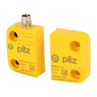 Safety switch: magnetic | Series: PSEN ma2.1p | Contacts: NC + NO