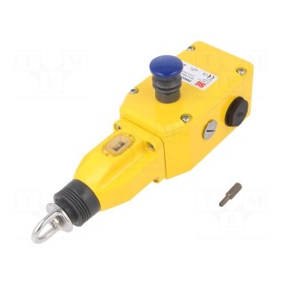 Safety switch: rope | NC x2 + NO | ER6022 | -25÷80°C | IP67 | yellow