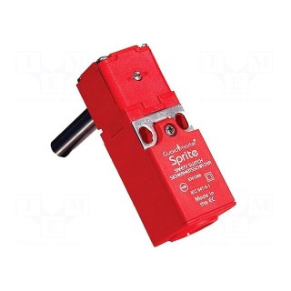 Safety switch: hinged | SPRITE | NC | IP67 | -20÷80°C | red | Mat: PBT