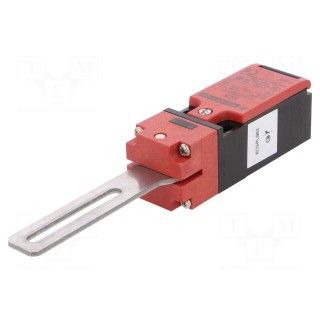 Safety switch: hinged | XCSPL | NC + NO x2 | IP67 | -25÷70°C | red