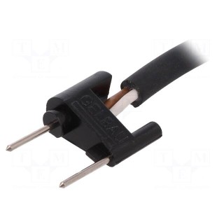 Cable with plug | 230VAC | 24VDC | -20÷55°C | 5m | black