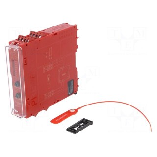 Module: safety relay | 24VAC | 24VDC | IN: 2 | for DIN rail mounting
