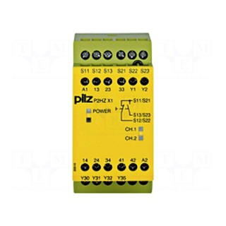 Module: safety relay | Series: P2HZ X1 | OUT: 4 | Mounting: DIN | 24VDC