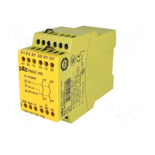 Module: safety relay | PNOZ 16S | 230VAC | Contacts: NO x2 | IN: 2 | IP40
