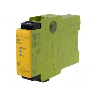 Module: safety relay | PNOZ e1p | Usup: 24VDC | IN: 2 | OUT: 5 | -10÷55°C