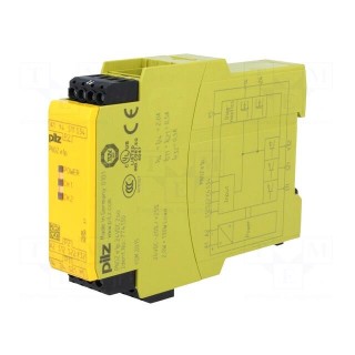 Module: safety relay | Series: PNOZ e1p | IN: 2 | OUT: 5 | Mounting: DIN