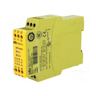 Module: safety relay | Series: PNOZ X1 | 24VDC | 24VAC | IN: 1 | OUT: 4