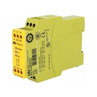 Module: safety relay | Series: PNOZ X2 | 24VDC | 24VAC | IN: 2 | OUT: 2