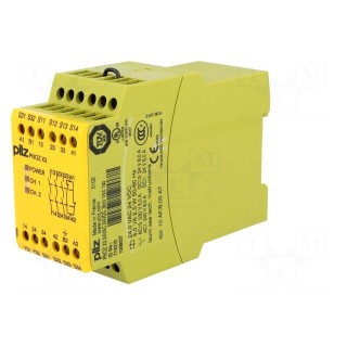 Module: safety relay | PNOZ X3 | 24VAC | Usup: 24VDC | IN: 2 | OUT: 5 | IP40
